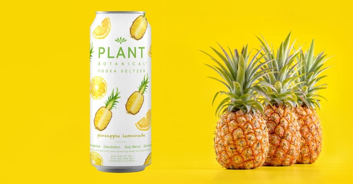 Plant Botanical Vodka Seltzer Pineapple Lemonade